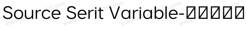 Source Serit Variable字体转换